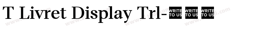 T Livret Display Trl字体转换